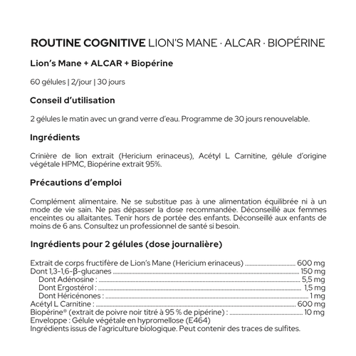 Routine cognitive